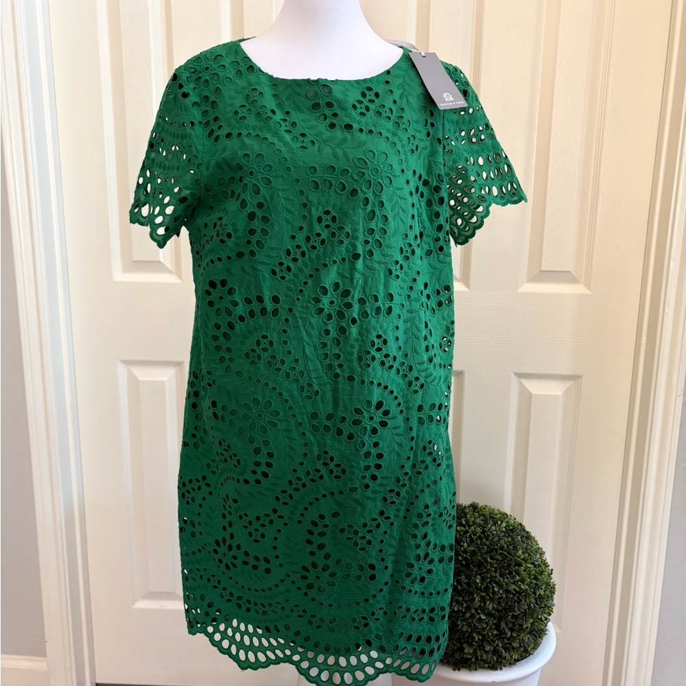 Preston & York Emerald Lace Mini Dress